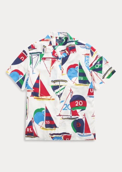 Men's Polo Ralph Lauren Custom Fit Sailboat Shirts | 879356MXQ